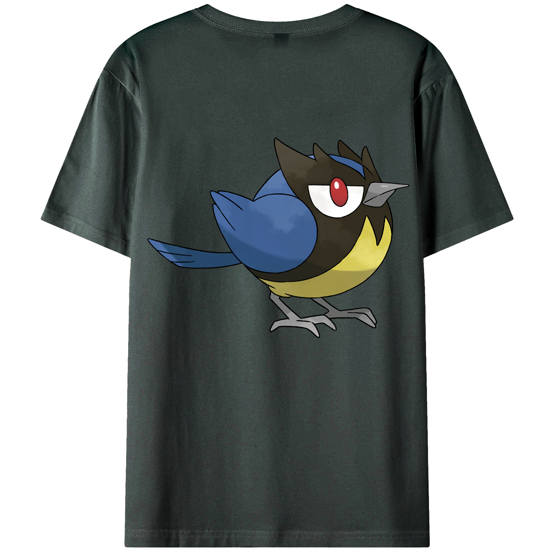 （画像用） ポケットモンスター Pokémon 綿100％ メンズ半袖Tシャツ（バックプリント） 通気性